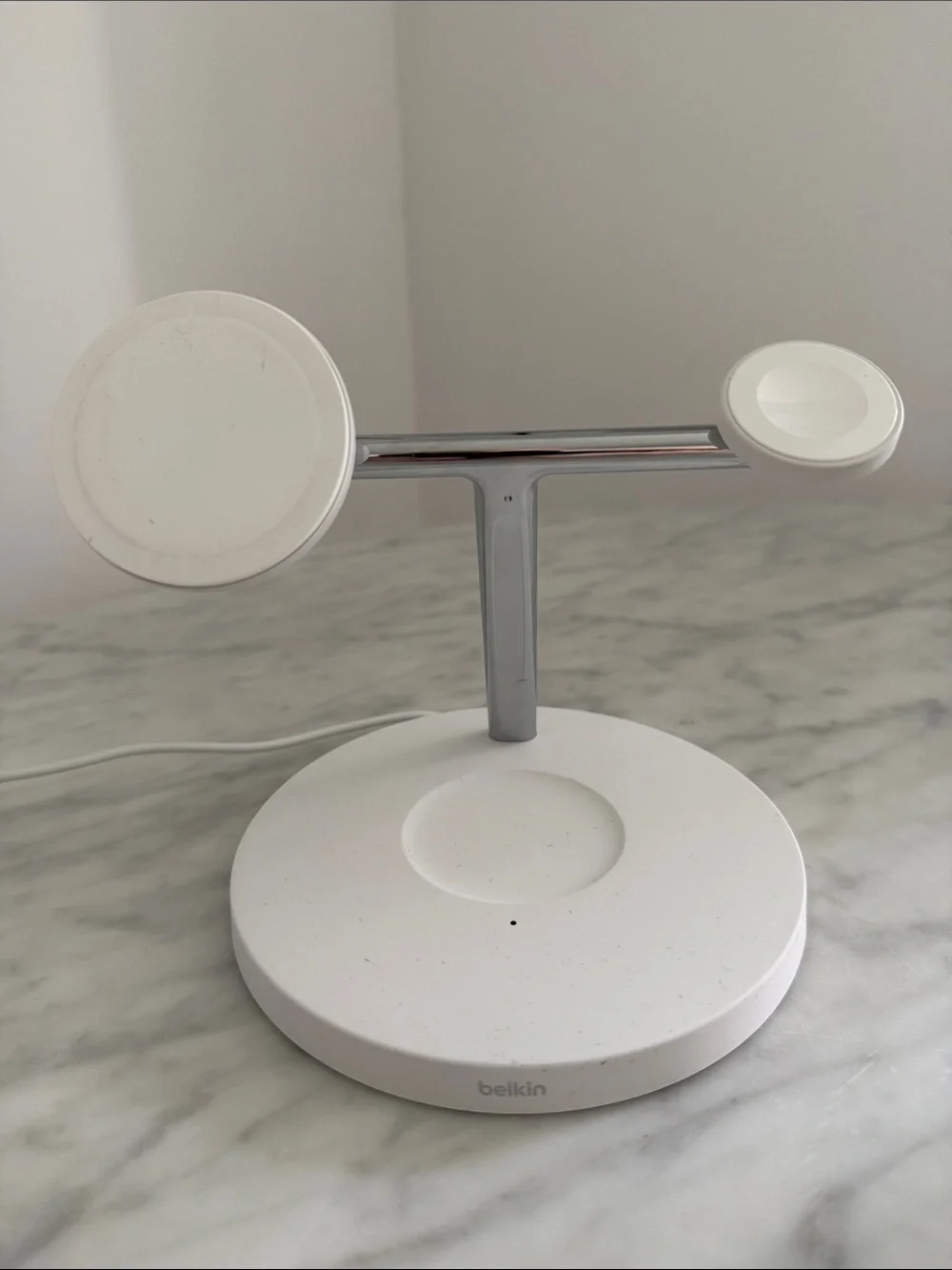 The Belkin Boost Charge Pro 3-in-1 Wirelss Charger with MagSafe